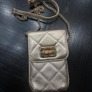 Lilly Pulitzer Lindley Quilted  Leather Crossbody Phone Bag